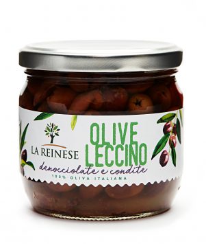 Olive leccino denocciolate e condite