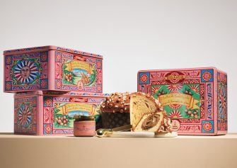 Panettone alle Nocciole di Sicilia con crema Dolce&Gabbana